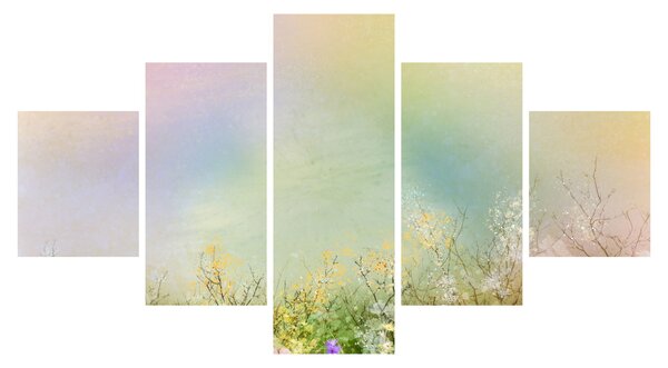Obraz - Malovaná louka 2 (125x70 cm)