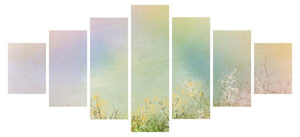 Obraz - Malovaná louka 2 (210x100 cm)