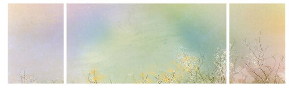 Obraz - Malovaná louka 2 (170x50 cm)