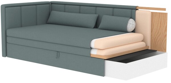 LENOŠKA, textil, fialová, růžová MID.YOU - Online Only sedačky, Online Only