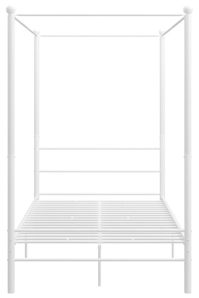 Rám postele s nebesy bílý kovový 120 x 200 cm 325058