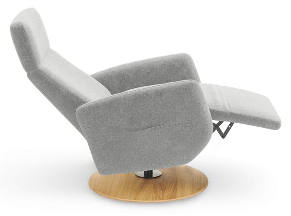 RELAXAČNÍ KŘESLO, textil, světle šedá Sit & More - Online Only křesla & taburety, Online Only