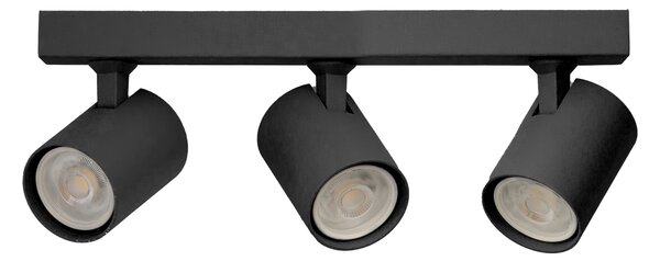 Přisazené bodové svítidlo Exo Line černé 3x 50 W – Černá (AZ7219)
