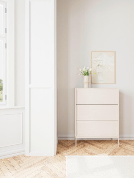 KOMODA, šedá, 80/110/40 cm MID.YOU - Komody na nožičkách, Online Only
