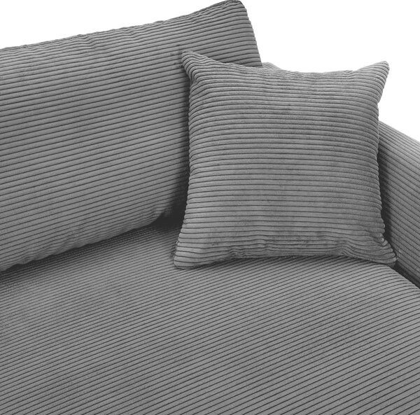 ROHOVÁ SEDAČKA, textil, antracitová Carryhome - Sedací soupravy, Online Only