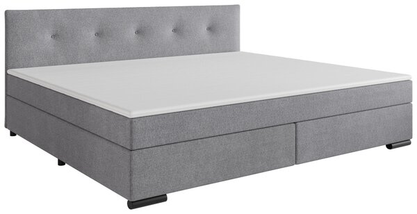 POSTEL BOXSPRING, 240/200 cm, světle šedá P & B - Manželské postele, Online Only