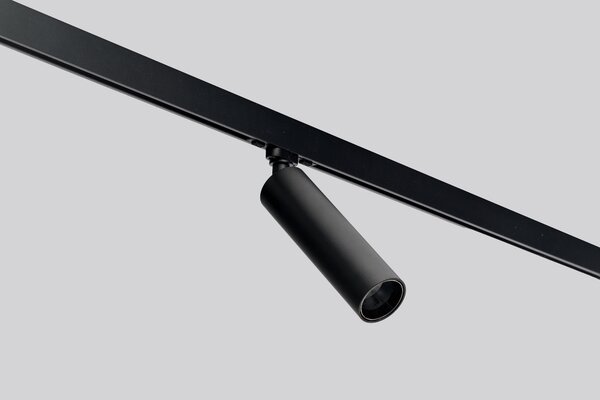 Kolejnicové svítidlo Delta Pavo Super Slim černé 7 W – Černá