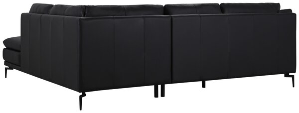ROHOVÁ SEDAČKA, kůže, černá MID.YOU - Kožené sedačky, Online Only