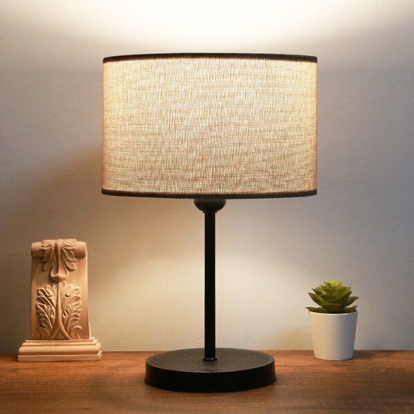 Opviq Stolní lampa Barabas béžová/černá