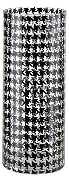 Mondex Váza Serenite 12x30 cm černá/čirá