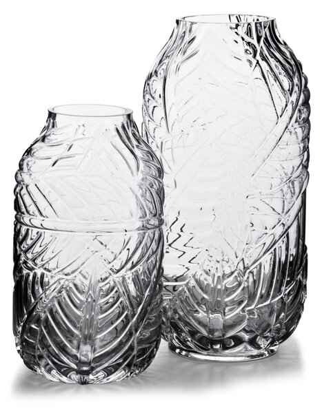 Mondex Váza Serenite 12x7x23 cm čirá