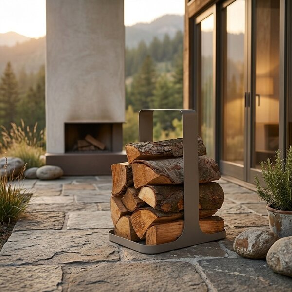 Philippi designové koše na dřevo Log Wood Tray
