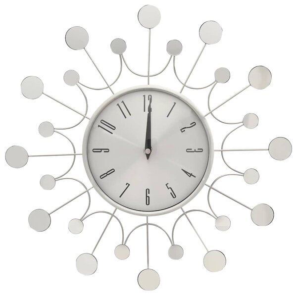325165 Wall Clock Silver 40 cm Metal 325165