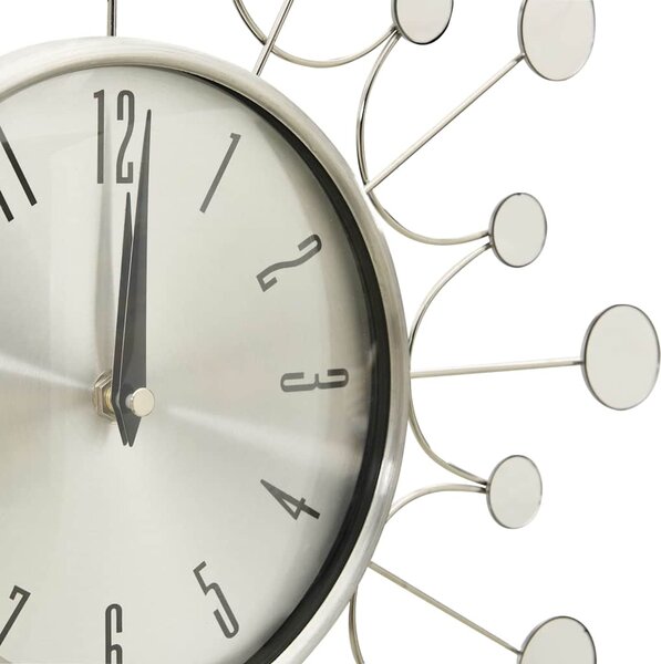 325165 Wall Clock Silver 40 cm Metal 325165