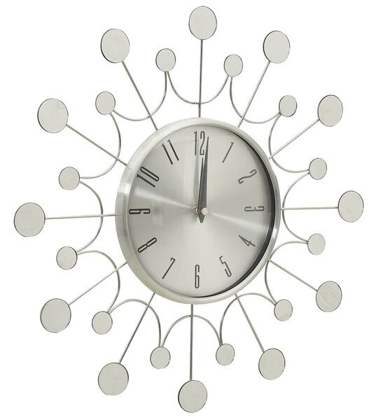 325165 Wall Clock Silver 40 cm Metal 325165
