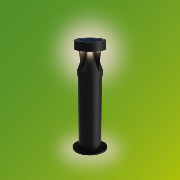 Philips LED solární podstavcová svítidla Avery, černá, IP44, Černá, Plast