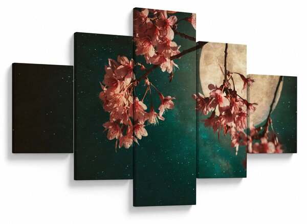 Obraz - Sakura v úplňku (125x70 cm)