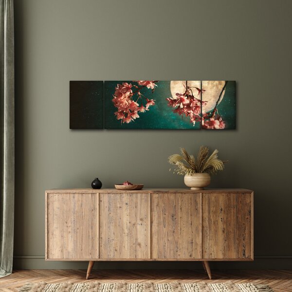 Obraz - Sakura v úplňku (170x50 cm)
