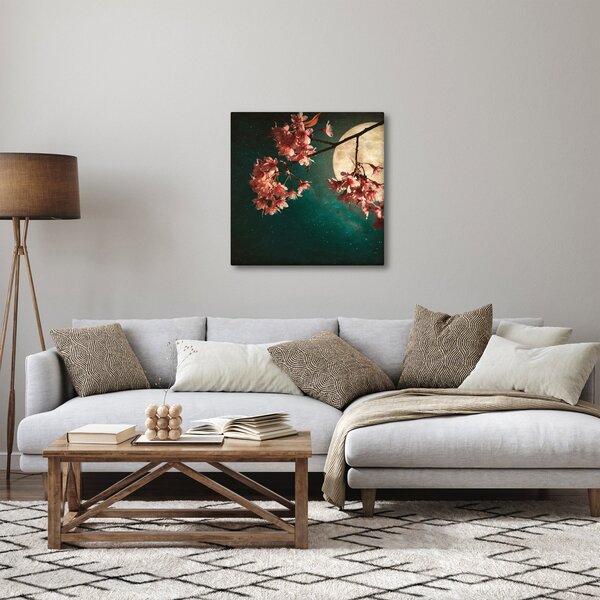 Obraz - Sakura v úplňku (30x30 cm)