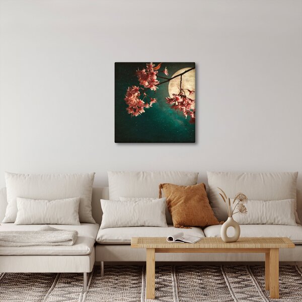 Obraz - Sakura v úplňku (30x30 cm)