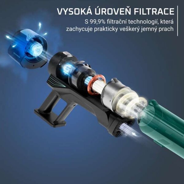 Tyčový vysavač Rowenta X-Force Flex 8.80 RH1833E0 – sací výkon 100 AW