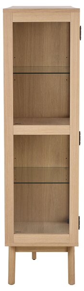 Actona Vitrína Marte 140 cm dub bělený