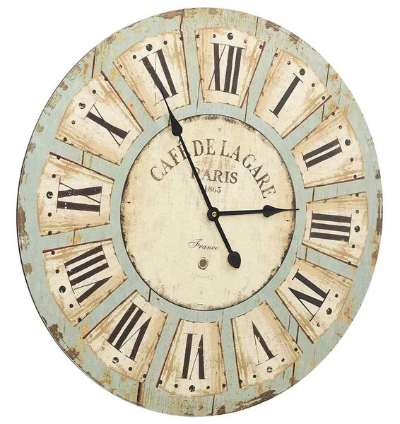 Nástěnné hodiny vícebarvené 60 cm MDF 325183