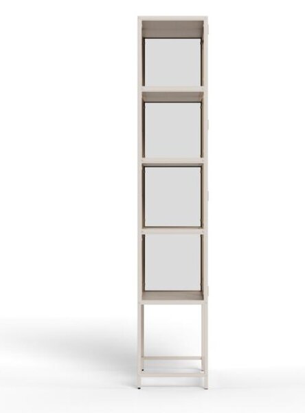Actona Vitrína Seaford 77x185,6 cm šedá