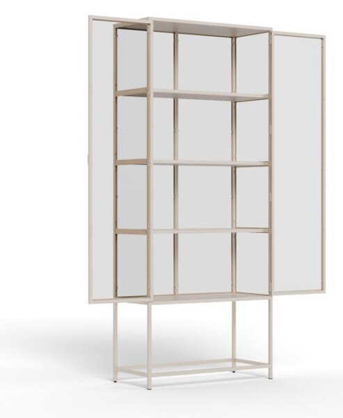 Actona Vitrína Seaford 77x185,6 cm šedá
