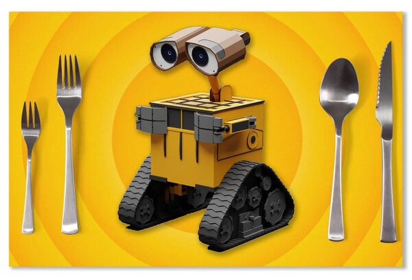Sablio Prostírání Wall-E robot Žlutý: 40x30cm