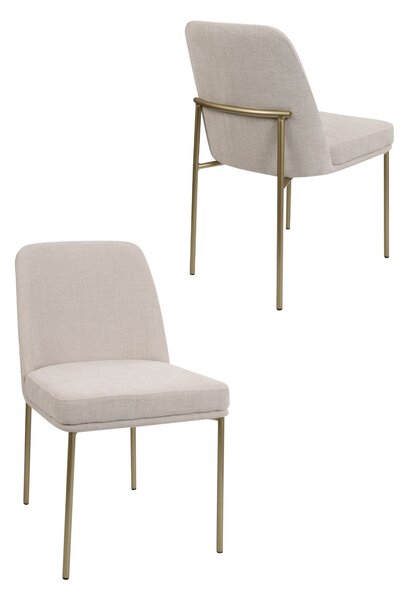 Jídelní židle Zafiro Gold, béžová (S2440)