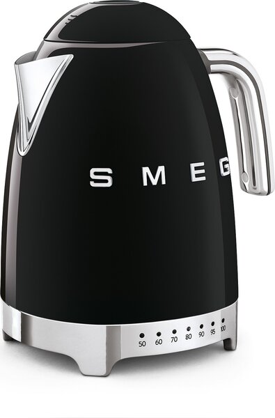 Smeg KLF04BLEU. Rychlovarná konvice s regulací teploty 50's Style černá