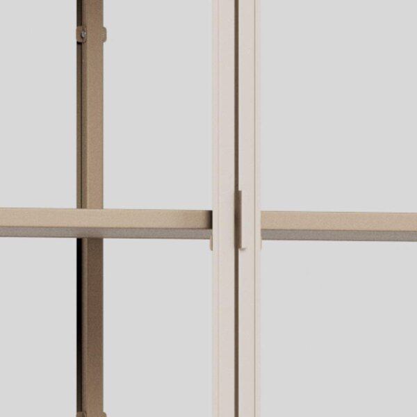 Actona Vitrína Seaford 77x185,6 cm šedá