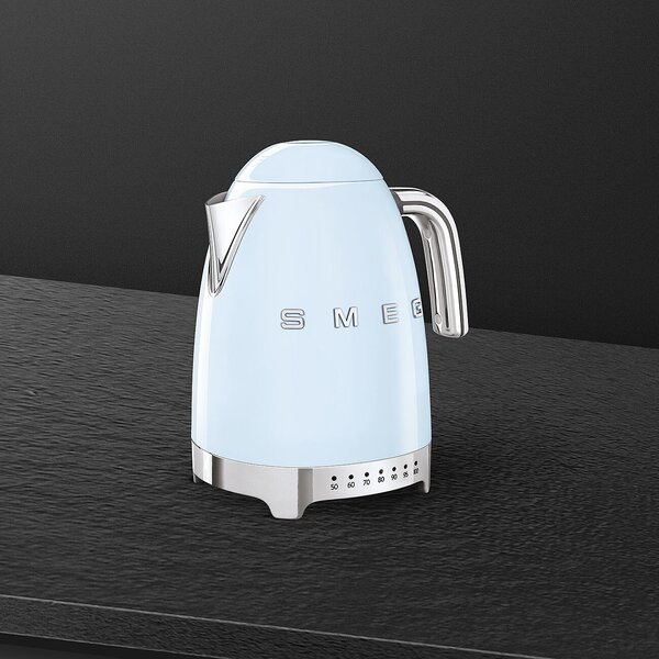 Smeg KLF04PBEU Rychlovarná konvice s regulací teploty 50's Style modrý pastel