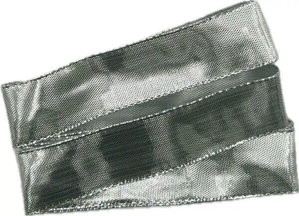 Stuha lurexová stříbrná SILVER LUCK 25mm x 2m (7,50Kč/m)