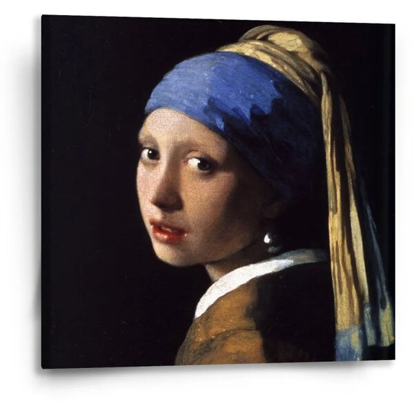 Sablio Obraz Dívka s perlou - Johannes Vermeer - 50x50 cm