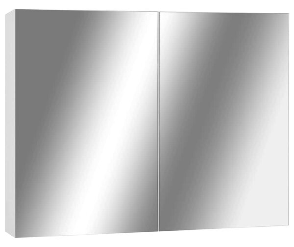 Koupelnová zrcadlová skříňka bílá 80 x 15 x 60 cm MDF 325186