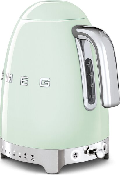 Smeg KLF04PGEU Rychlovarná konvice s regulací teploty 50's Style pastelově zelená