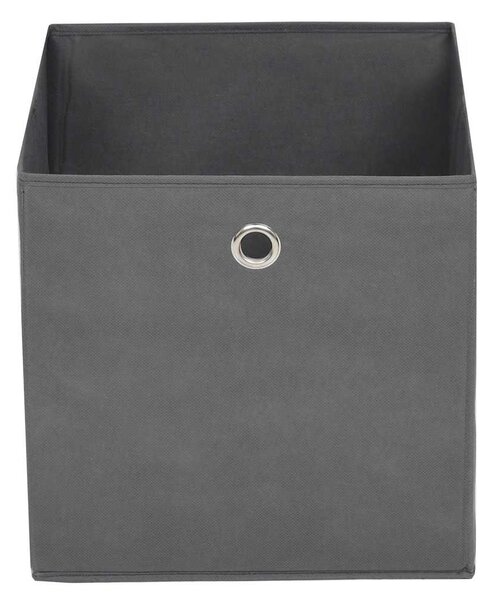 Úložné boxy 4 ks netkaná textilie 28 x 28 x 28 cm šedé 325191