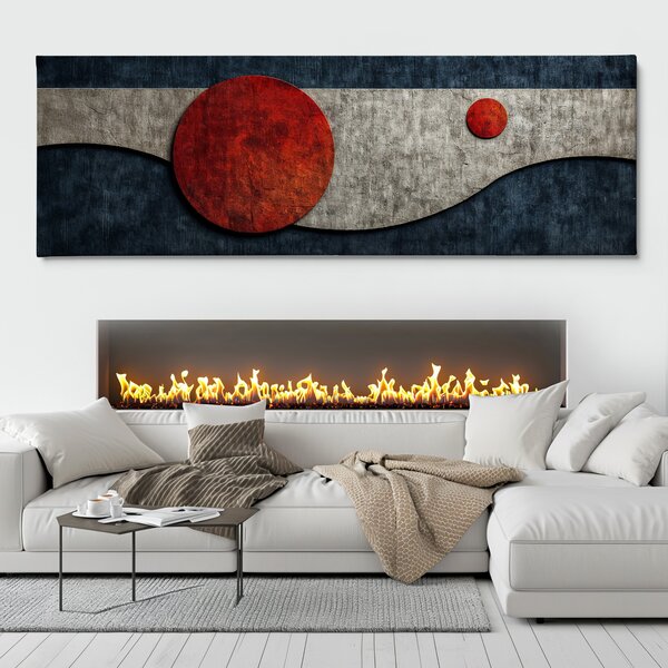 Obraz na plátně - Malý a velký Japonec FeelHappy.cz Velikost obrazu (šířka x výška): 60 x 20 cm