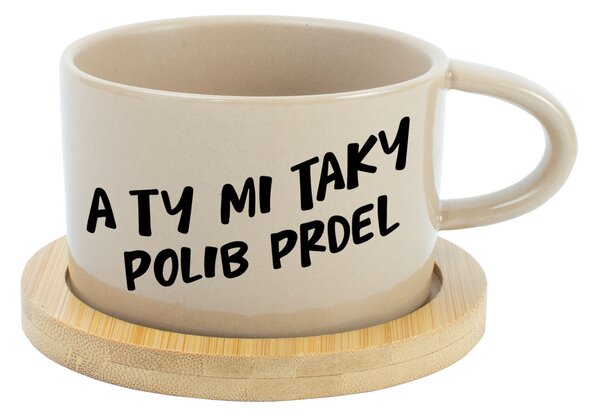 A TY MI TAKY POLIB PRDEL - krémový hrníček makronka 200 ml