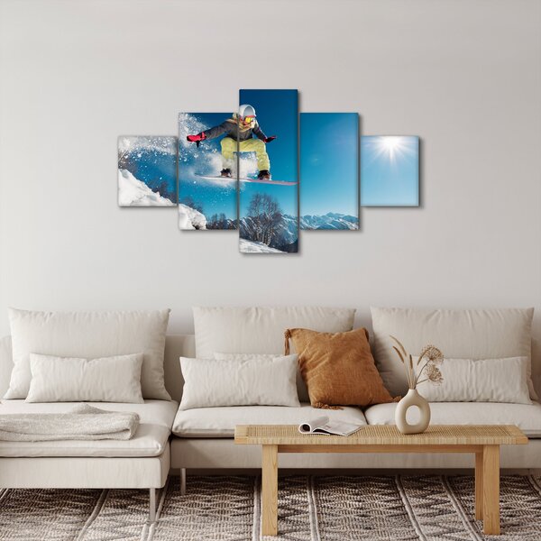 Obraz - Snowboardista (125x70 cm)
