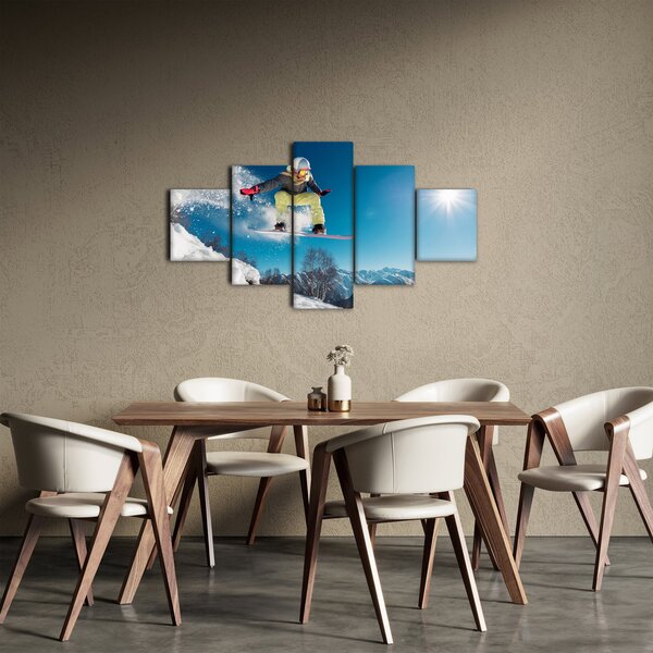 Obraz - Snowboardista (125x70 cm)