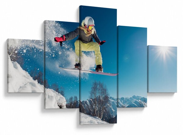 Obraz - Snowboardista (125x70 cm)