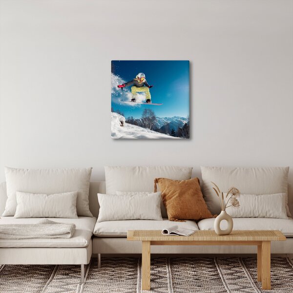 Obraz - Snowboardista (30x30 cm)
