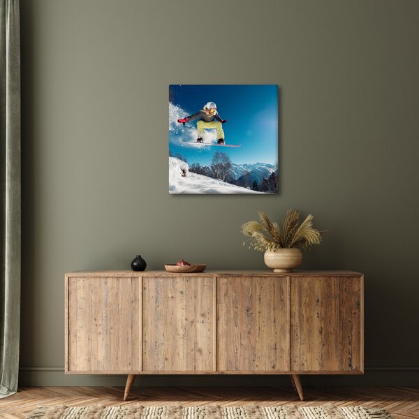 Obraz - Snowboardista (30x30 cm)