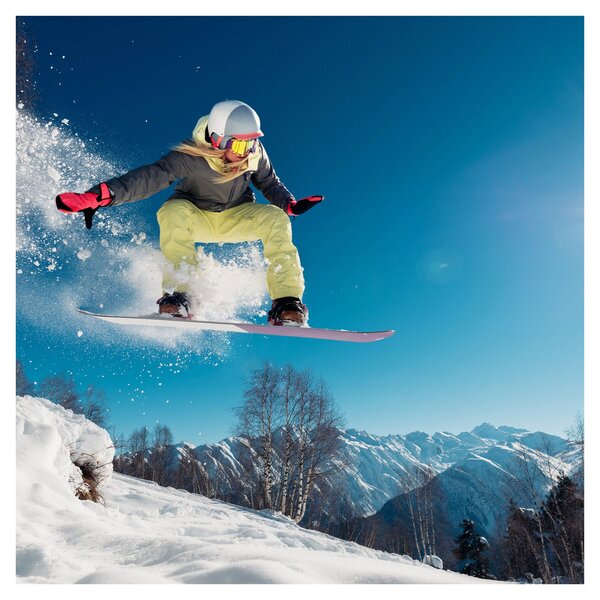 Obraz - Snowboardista (30x30 cm)