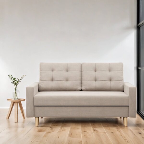 Dvoumístná pohovka BLANK Elegant rozkládací, béžová