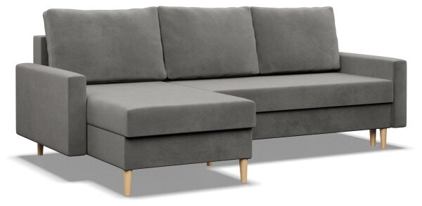 Rohová rozkládací sedačka BLANK Elegant světle šedá