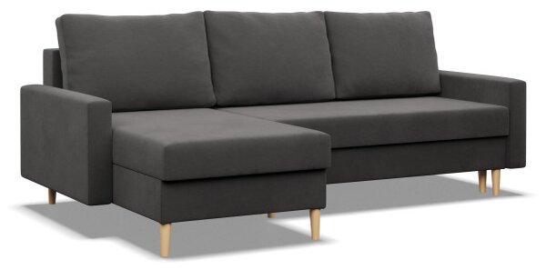 Rohová rozkládací sedačka BLANK Comfort šedá